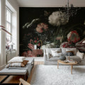 Bold Bouquet, Pink Mural Wallpaper - room preview 03