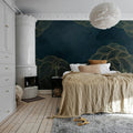 Opulence Dots, Midnight Blue Mural Wallpaper - room preview 03