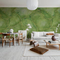 Marble Watercolor, Green Mural Wallpaper - room preview 03
