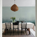 Gradient Flow, Blue Mural Wallpaper - room preview 03