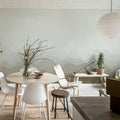Gradient Flow, Beige Mural Wallpaper - room preview 03