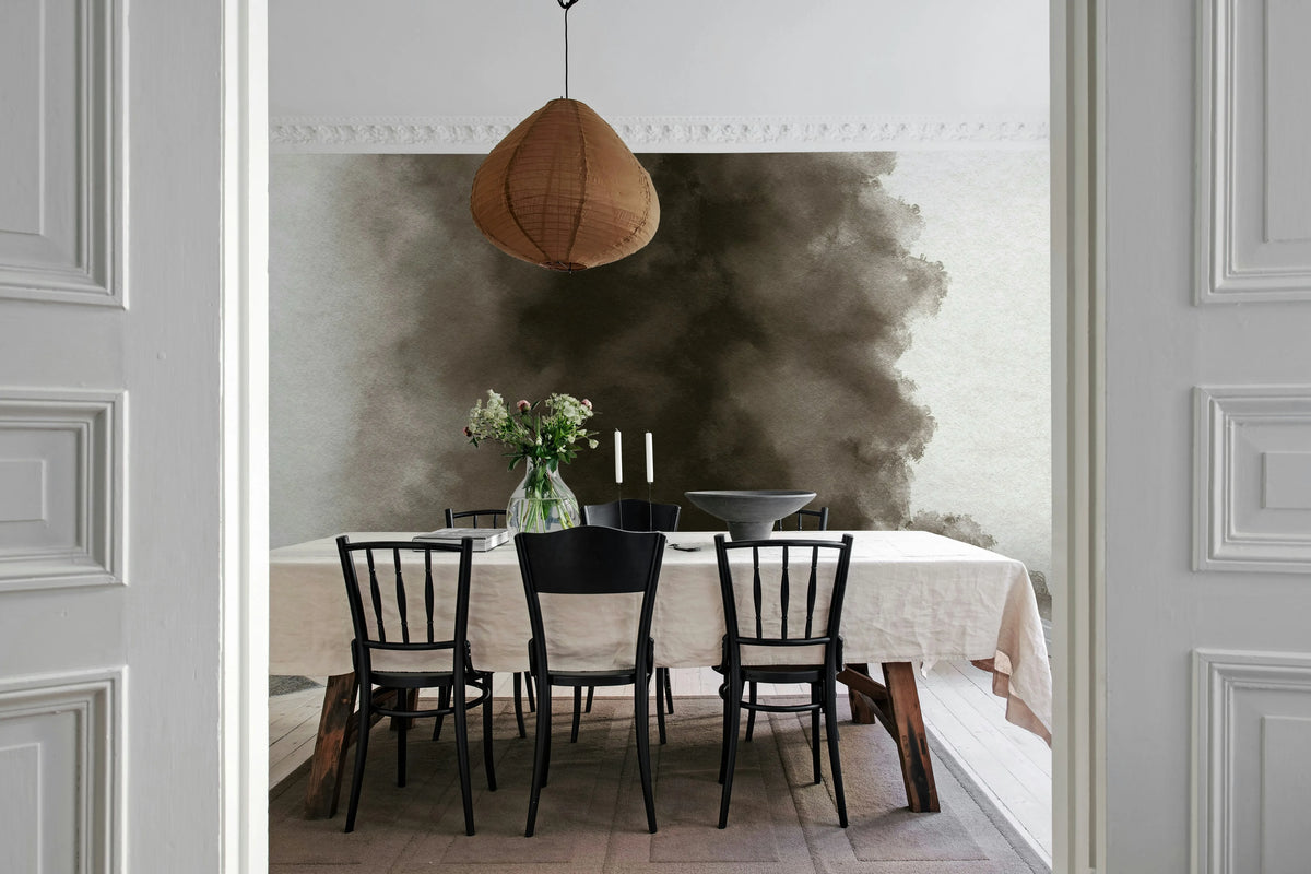 Color Flow, Ash Mural Wallpaper - room preview 03