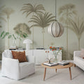 Vintage Palms, Beige Mural Wallpaper - room preview 03