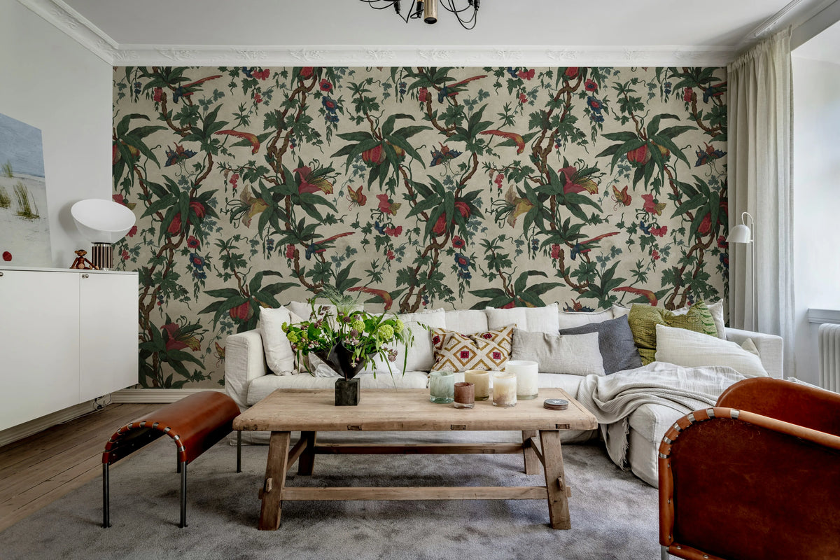 Nature of Eden, Vintage Mural Wallpaper - room preview 03