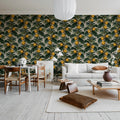Lush Lemons, Vintage Mural Wallpaper - room preview 03