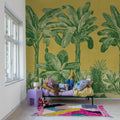 Timeless Tropics, Yellow Mural Wallpaper - room preview 03
