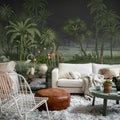 Giraffe Savannah, Nightfall Mural Wallpaper - room preview 03