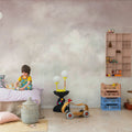 Vintage Clouds, Pink Mural Wallpaper - room preview 03