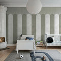 Circus Stripes, Pearl Mural Wallpaper - room preview 03