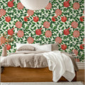 Pomegranate, Green Mural Wallpaper - room preview 03
