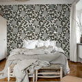 Pomegranate, Graphite Mural Wallpaper - room preview 03