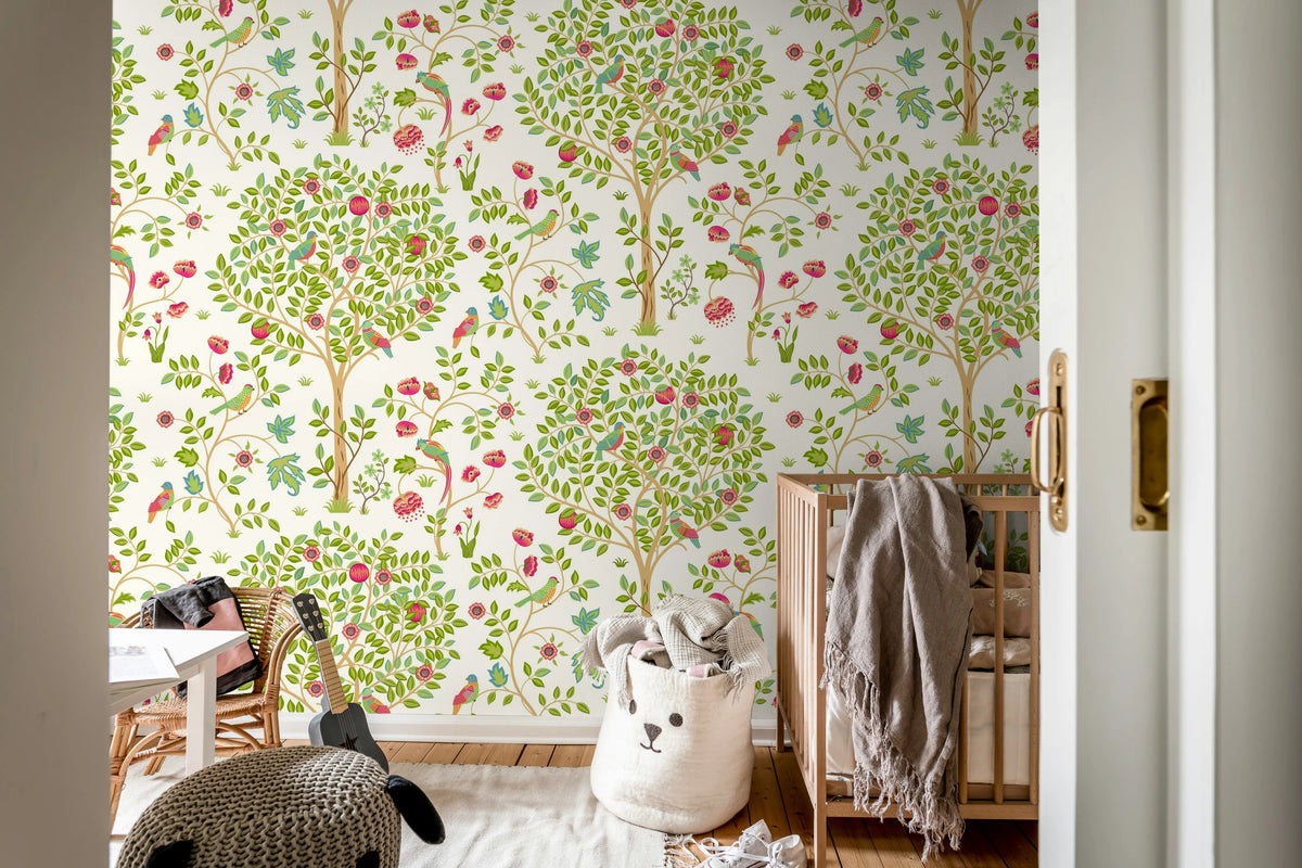 Bird Garden, Day Mural Wallpaper - room preview 03