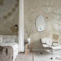 Balloon Travelers, Beige Mural Wallpaper - room preview 03
