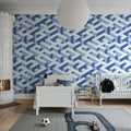 Mace Game, Blue Mural Wallpaper - room preview 03