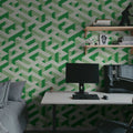 Mace Game, Green Mural Wallpaper - room preview 03