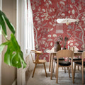 Mystic Garden, Red Mural Wallpaper - room preview 03