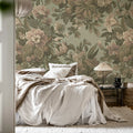 Majestic Vintage Garden, Dusty Pink Mural Wallpaper - room preview 03