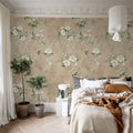 Poetic Flora, Dusty Pink Mural Wallpaper - room preview 03