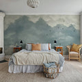 Sky of Clouds, Blue Birds Mural Wallpaper - room preview 03