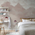 Sky of Clouds, Pink Mural Wallpaper - room preview 03