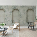 Daydream Arches, Blue Mural Wallpaper - room preview 03