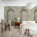 Daydream Arches, Green Mural Wallpaper - room preview 03