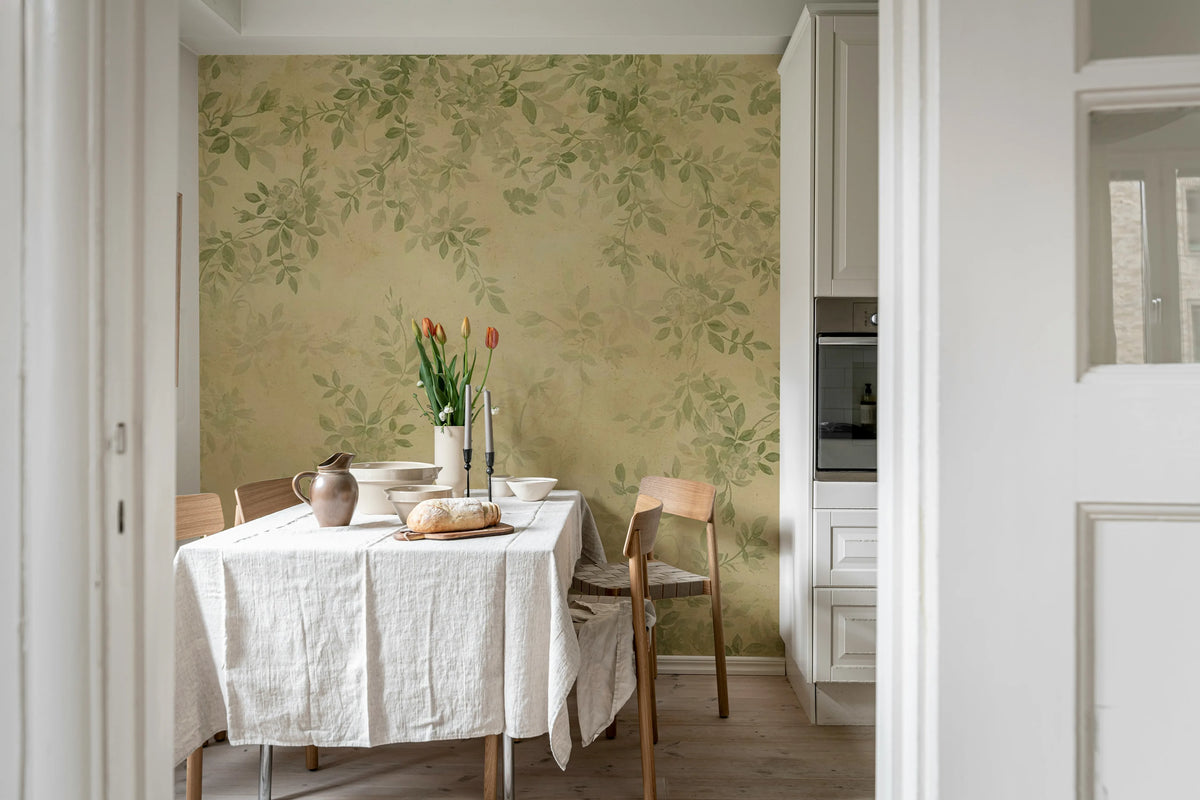Daydream, Yellow Mural Wallpaper - room preview 03