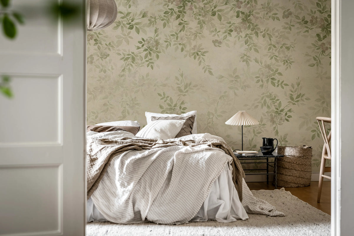 Daydream, Green Mural Wallpaper - room preview 03