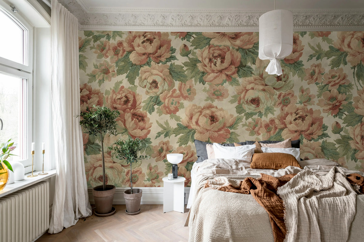 Eternal Blossoms, Pink Mural Wallpaper - room preview 03