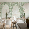 Poetic Trellis, Green Mural Wallpaper - room preview 03