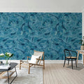 Atlantis Fish, Blue Mural Wallpaper - room preview 03