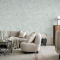 Atlantis Fish, White Mural Wallpaper - room preview 03