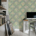 Babylon Sky, Dusty Pink Mural Wallpaper - room preview 03