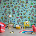 Eden Tree, Mint Mural Wallpaper - room preview 03