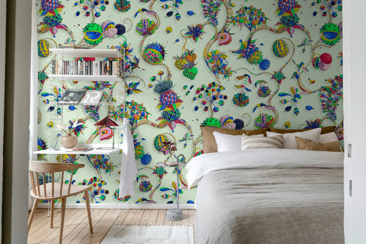 Eden Tree, White Mural Wallpaper - room preview 03