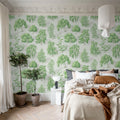 Yggdrasil Forest, Light Green Mural Wallpaper - room preview 03