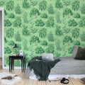 Yggdrasil Forest, Green Mural Wallpaper - room preview 03