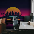 Delorian, Night Mural Wallpaper - room preview 03