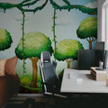 Gaming World, Green Mural Wallpaper - room preview 03