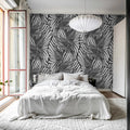Seagrass, Graphite Mural Wallpaper - room preview 03