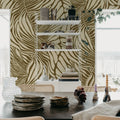Seagrass, Brown Mural Wallpaper - room preview 03