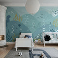 Sea Landscape, Ocean Blue Mural Wallpaper - room preview 03