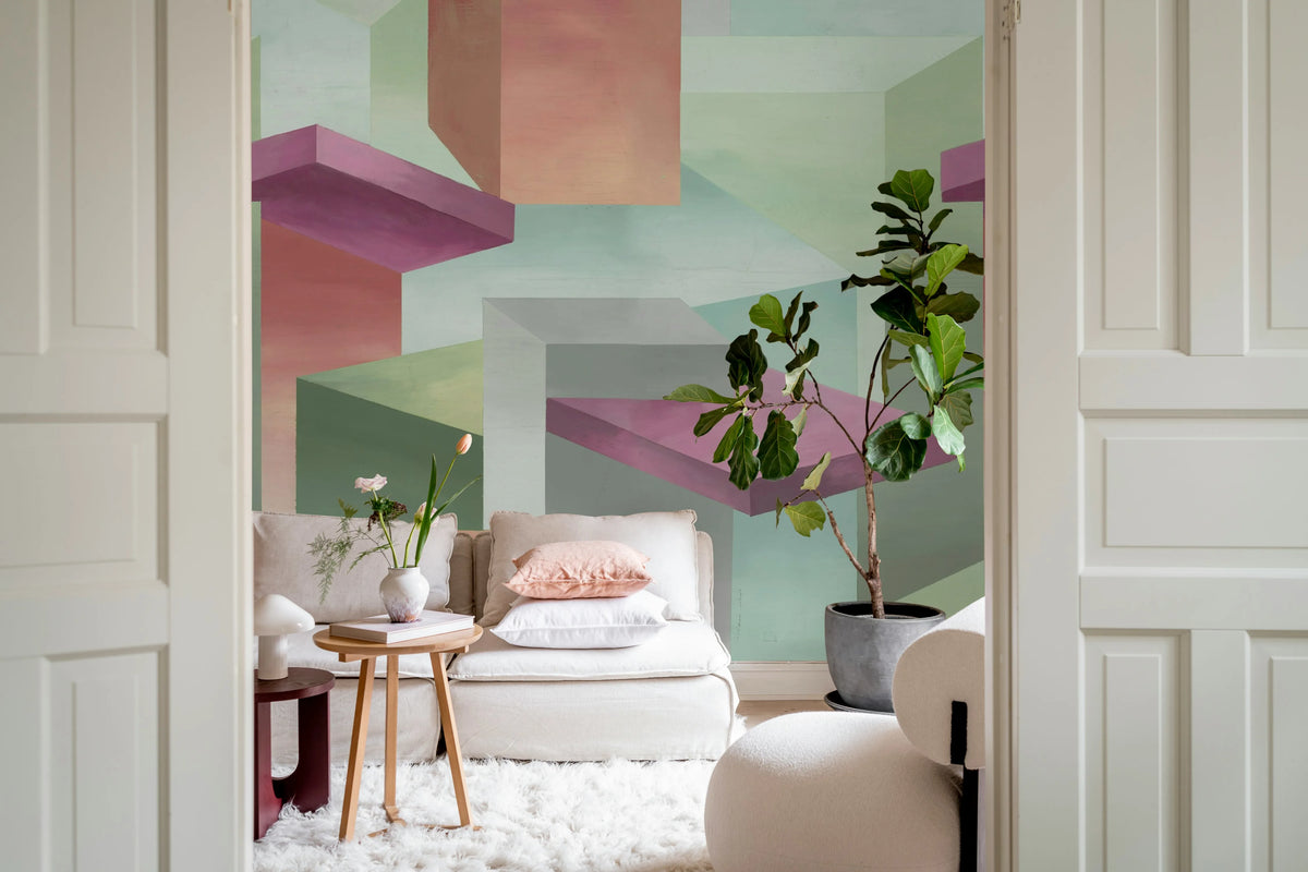 Geometrics, Multi Mural Wallpaper - room preview 03
