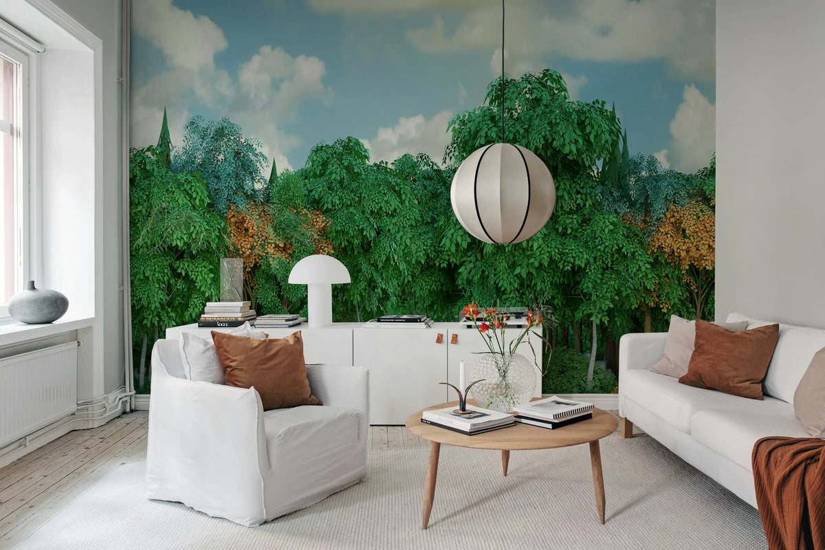 Gaming Woods, Fall Mural Wallpaper - room preview 03