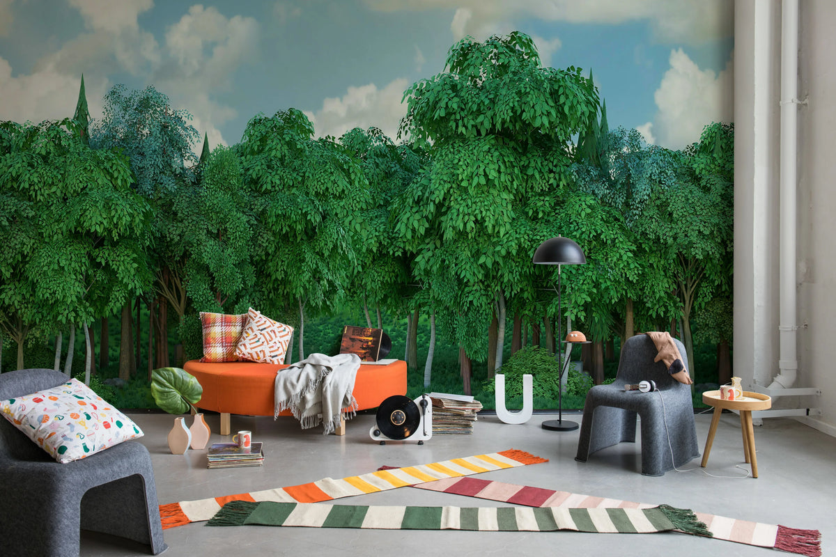 Gaming Woods, Summer Mural Wallpaper - room preview 03