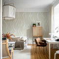 Gentle Lines, Beige Mural Wallpaper - room preview 03