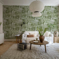 Marble Flow, Green Mural Wallpaper - room preview 03