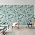 Stone Marble, Blue Mural Wallpaper - room preview 03