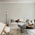 Abstract Weave, Beige Mural Wallpaper - room preview 03