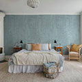 Wood Shades, Blue Mural Wallpaper - room preview 03